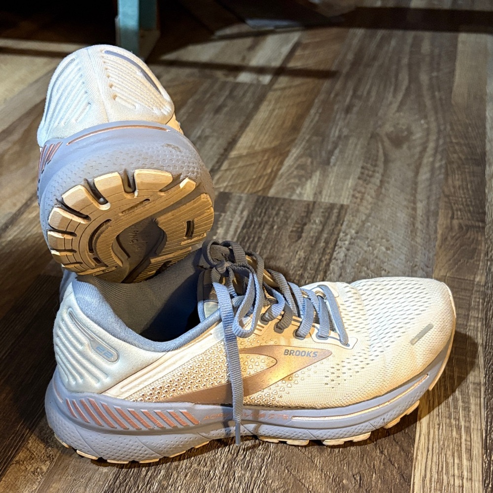 Brooks blue and cream Athletic Shoes